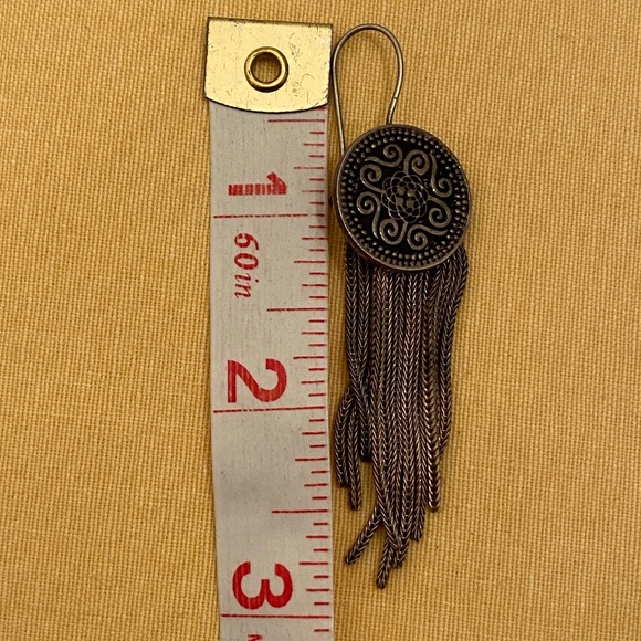 VTG I 900 Silver & Niello Bracelet & Earrings Set - Picture 8 of 16